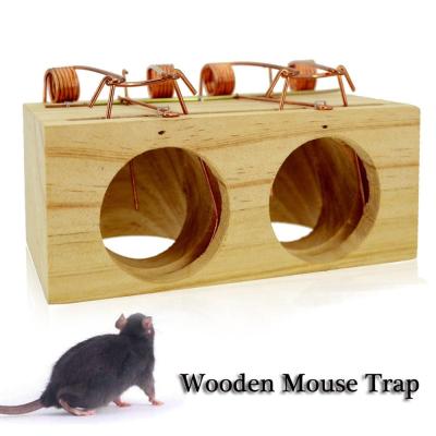 China EPA Viable Humane Multi Hook Hole Rat Rodent Control Killer Wooden Mouse Trap for sale