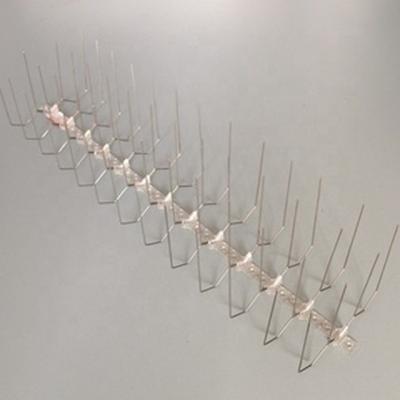 China Durable Plastic Stainless Steel Anti-bird Spikes Pigeon Sparrow Control Quills for sale