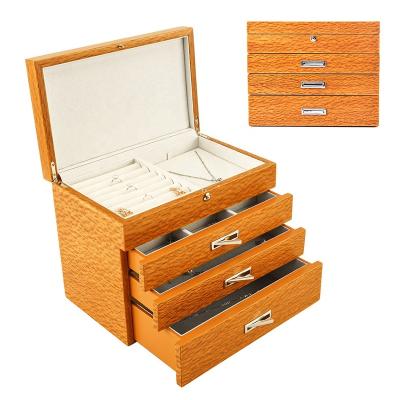 China Handmade Luxury Custom Jewelry Box Set Multifunctional Airtight Jewelry Boxes General Solid Wood Gift Box for sale