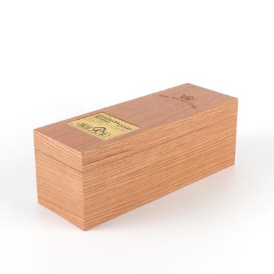 China Handmade Custom Made Wooden Box Solid Wood Box Red Wine Gift Box Red Wine Gift Box for sale