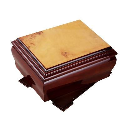 China Eco-Friendly.Stocked Eco-Friendly Style Solid Wood Antique Chandelier Lacquer Urns For Human Ashes And Funeral Casket for sale