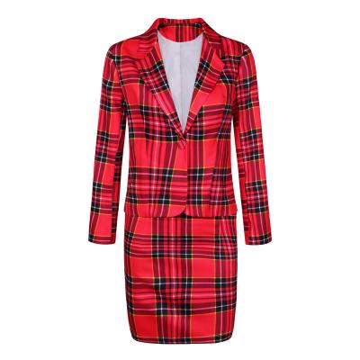 China New plus size women's clothing autumn winter small Christmas suit fashionable coat for sale