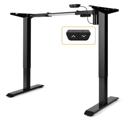 China Electric Adjustable Height Adjustable Legs Desk Stand Ergonomic Standing Desk Motor (Height) Motorized Workstation Base Table Black Frame for sale