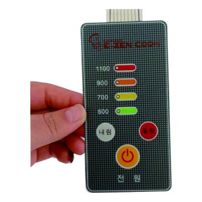 China Other Customized Frosted Plastic Sheet Self Adhesive PVC 3M Button Film PET Label PC Surface Membrane Switch for sale