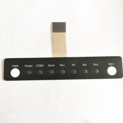 China Free Design LOGO Factory Custom Graphic Overlay Controller Membrane Switch With Led Backlight for sale