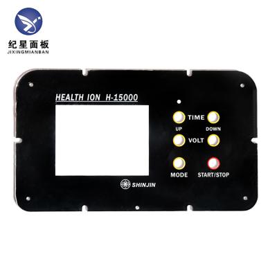 China Non-Toxic 3m Print Label Graphics Control Button Membrane Switch PC Keyboard Front Panel Adhesive Non-Toxic Die Cut Lexan Overlay for sale