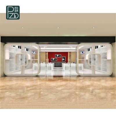 China Fashionable Cell Phone Shop Mobile Phone Cabinet Shop Interior Design Furniture Design For Mobile Shop for sale