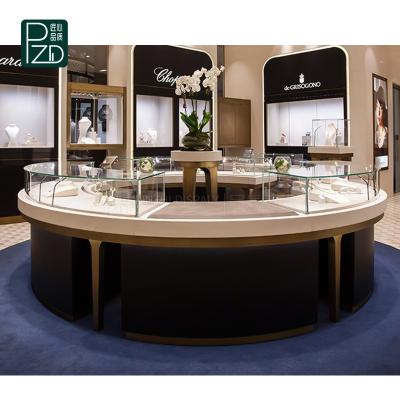 China Luxury Modern Commercial Lockable Jewelery Display Showcase Diamond Jewelery Shop Stainless Jewelry Original Design Jewelry Store Furniture for sale