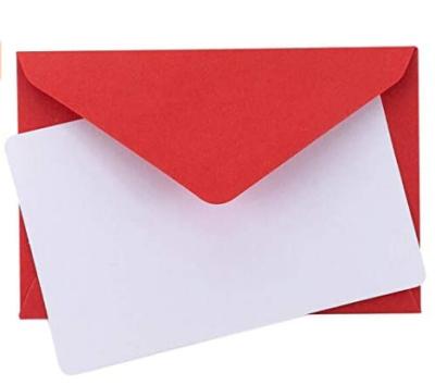 China Envelope Mini Envelopes with White Blank Note Cards, Gift Suit for Gift Voucher, Business, Wedding Card for sale