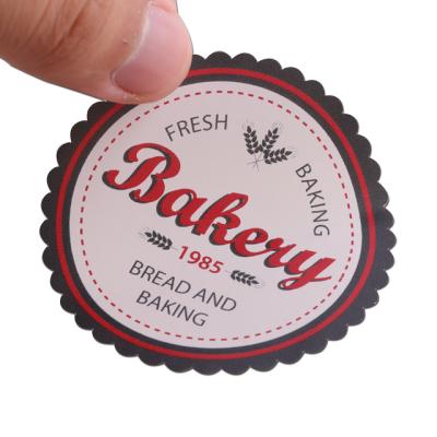 China Cheapest Factory Bakery Dessert Logo Adhesive Label Custom Stickers Waterproof for sale