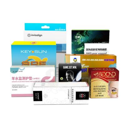 China Recyclable Cosmetics Packaging Color Gift Box Mask Product Box Customized Packaging Design And Printing for sale