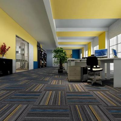 China New Collection 2019 Modern Carpet Tile Bright Color Yellow for sale