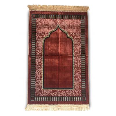 China High Quality Prayer Mosque Style Wholesale Custom Design Loop Pile Debtor Blanket Muslim Carpets for sale