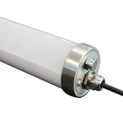 China Round Warehouse 120CM 4FT 36W IP69k Linear Mount Garage Led Triproof Tube Light for sale