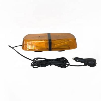 China Car 40 Watt Amber High Quality Police Car LED Mini Light Bar Alarm Warning Light Magnet Turn Signal Holder for sale