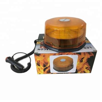 China Trucks 12/24V Amber Clear Strobe Beacon LED Emergency Warning Magnetic Flash Rotation for sale