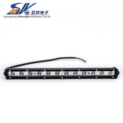 China 36w 13.5 Inch Aluminum Working LED Light Bar Driving Lights Single Row Led Bar For Car And Truck Offroads for sale