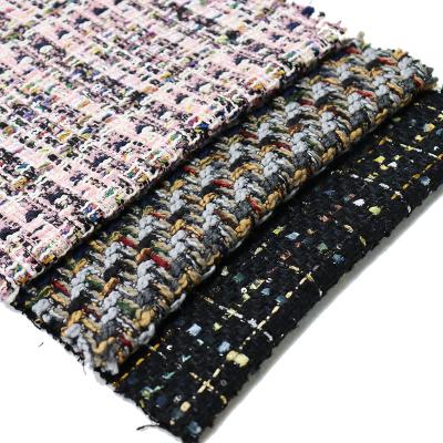 China Breathable FANCY Polyester Suit Fabric Polyester Tweed Wool Wool Acrylic Blend Fabric For Fashion Fabrics for sale