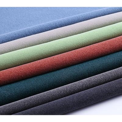 China Good Quality 100gsm Double Face Faux Stretch Waterproof Durable Lightweight Polyester Suede Fabric for sale