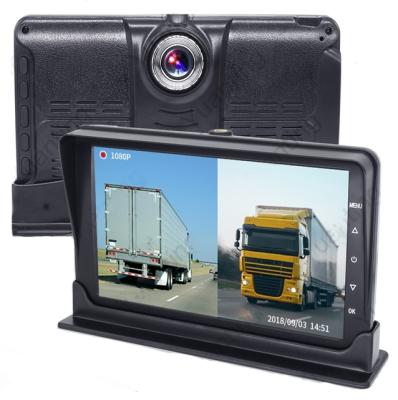 China 7 Inch IPS Front Camera Waterproof/Waterproof Monitor Built-in 1080P 720P Camera For Bus/Truck 24V CCTV for sale