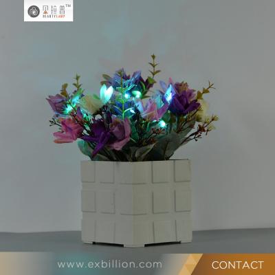 China Decorating Your Gardens Multicolor LED Christmas Bouquet Lights With PVC Star for sale