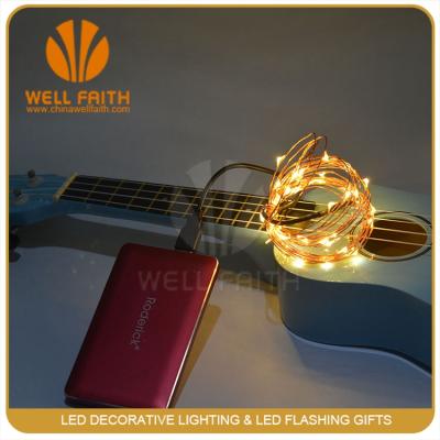 China Copper wire or silver wire are available USB powered LED Christmas tiki string lights for sale