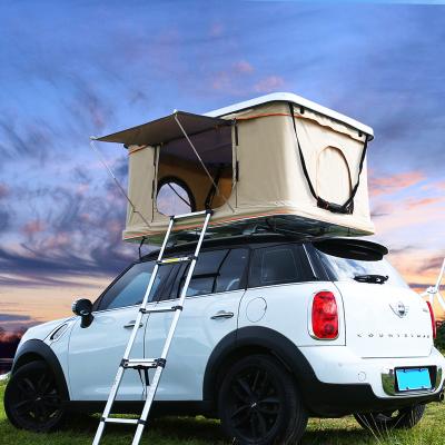 China Durable Outdoor Camping Car Rooftop Tent Hard Shell Pop Up Car Roof Tent For Camping for sale