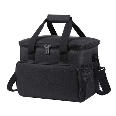 China EVA Waterproof Oxford Cloth Waterproof Cooler Box Waterproof Ice Cooler Box Thickened Black EVA Picnic Handbag Insulation Portable Bag for sale