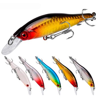 China Ourdoor Custom 98mm/11.5g Fishing Tackle Lures 5 Colors 6# For Bait Lure Hooks Minnow Fishing Artificial Hard Lures for sale