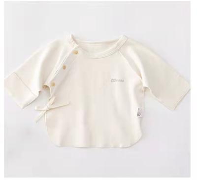 China 100% Cotton Newborn Half Back Clothes Baby Monk Clothes Baby Monk Top Newborn Baby Clothes Autumn for sale