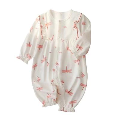 China 100% Cotton Baby Overalls Thin Baby Summer Newborn Newborn Dress Long for sale