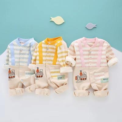 China 100% cotton high grade baby jumpsuit spring long strap baby climbing clothes and fall sleeve wholesale for sale