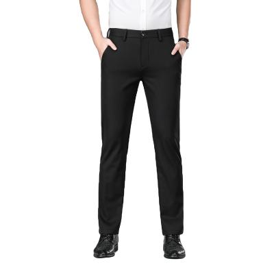 China High Quality Anti-Wrinkle Slim Fit Men's Pants Casual and Formal Business Trousers Straight-Leg Suit Pants for sale