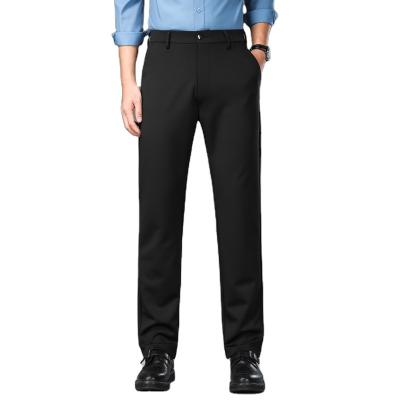 China Anti-Wrinkle Fashion Men's Pants Straight-Leg Business Casual Wear Pants Simple Comfortable Trousers for sale