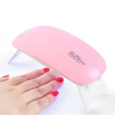 China Low Moq Sunmini 6W Portable UV Led Nail Lamp Nail Dryer Machine Small UV Nail Polish Ruiya Mini Private Label Gel Sun for sale