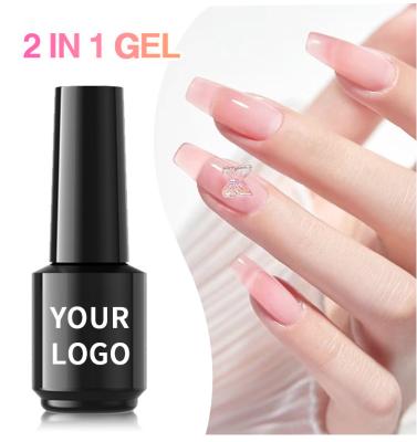 China Healthy Eco-Friendly Long Lasting High Gloss Easy Apply Ruiya Soak Off Multi Color Base Coat Customized Gel Pink Nude Color Rubber Base for sale