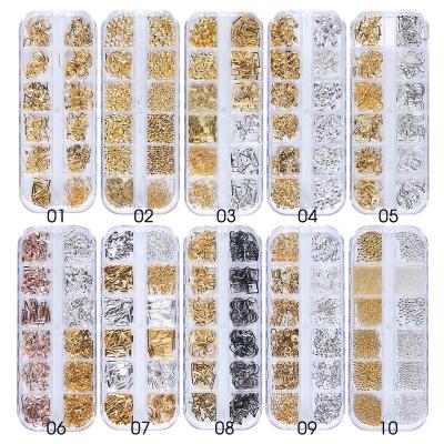 China Easy Apply New 12 Ruiyanails Grids 3d Decals Hot Selling Nail Art Decoration for sale