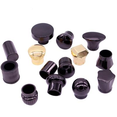 China Black Cap Perfume Capsules Suppliers Zamac Perfume Caps Zinc Alloy Perfume Caps for sale