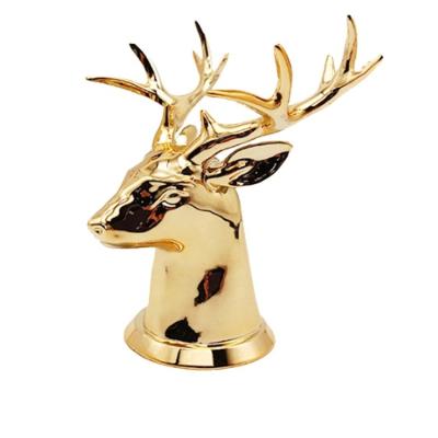 China Zinc Alloy Perfume Bottle Cover Animal Cap Perfume Bottle Cover Deer Shape Perfume Bottle Cap for sale