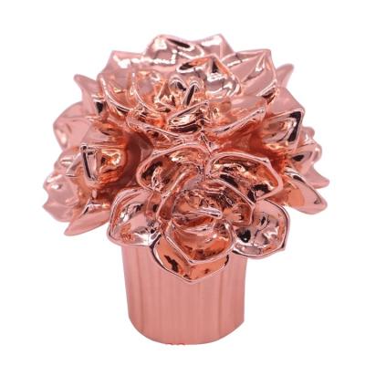 China New Design Perfume Cap Sealing Tool Perfume Glass Bottle Cover Flower Shape Perfume Cap for sale