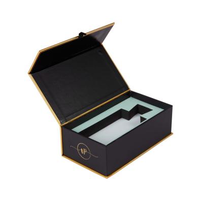 China High Quality Printing Custom Empty Luxury Magnetic Box Recycled Materials Cardboard Box Paper Gift Box Design Velvet Perfume Packaging Box for sale