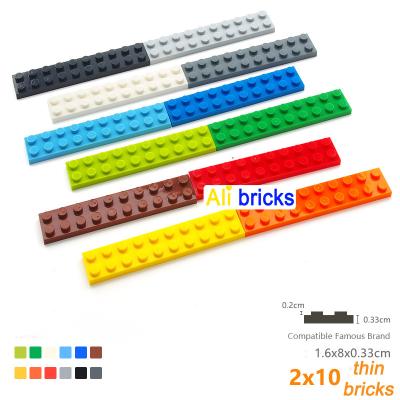 China DIY TOY 1KG DIY Blocks 2X10 Slim Educational Building Bricks Assembly Construction Toys For Kids Class Compatible With 3832 Brand for sale