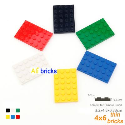 China DIY TOY 1KG DIY Blocks 4X6 Thin Educational Building Bricks Assembly Construction Toys For Kids Class Compatible With 3032 Mark for sale