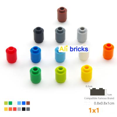 China DIY TOY 1KG DIY Building Block Educational Creative Figures Bricks Cylinder 12Color Size Compatible With 3062 Toys For Children for sale