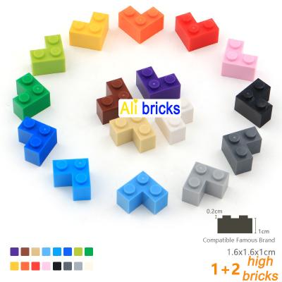 China DIY TOY 1KG DIY Building Block Thick Figure Bricks 1+2 Dots Educational Creative Size Compatible with 2357 Plastic Toys For Children for sale