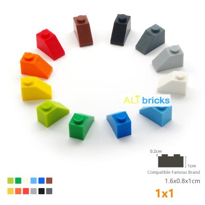 China DIY TOY 1KG DIY Building Block Thick Figures Bricks Tilt 1x2 Dots Educational Creative Size Compatible With 3045 Toys For Children for sale