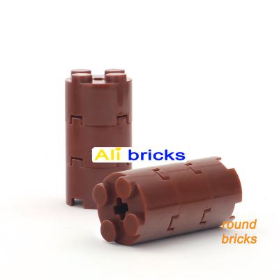 China DIY TOY 1KG DIY Building Block Figure Bricks Thick Cylinder 2x2 Dots Educational Creative Size Compatible with 6143 Toys for Children for sale