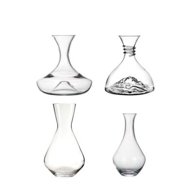 China Lead Free Soda Lime Glass Crystal Glass Wine Decanters For Stock Luxury Sale for sale