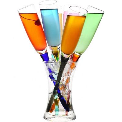 China Cheap Soda Lime Glass Lead Free Bulk Stock No Beach Champagne Glass Base Holder for sale