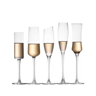 China High quality bulk crystal glass champagne glasses wholesale lead free crystal soda lime glass for sale